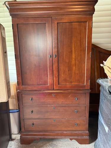Armoire wardrobe used cherry - armoire, used,