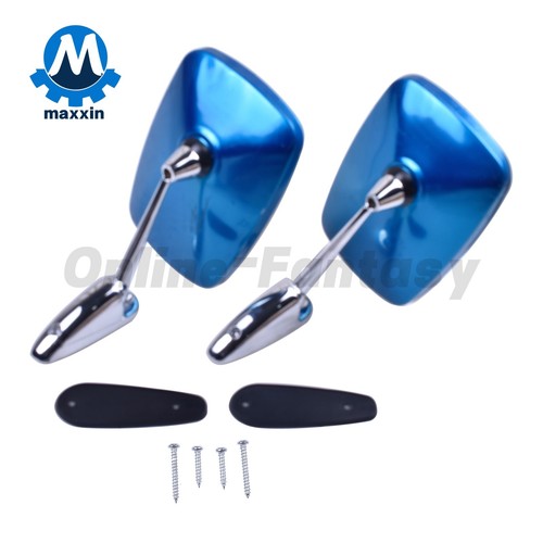Chrome fender door mirror - fender, pair