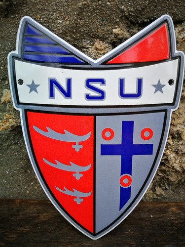 Plaque émaillée nsu - émaillée,