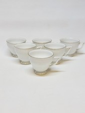 6 Vintage Annette Bavaria Germany Swirl Royal Tettau Twisted Porcelain Cups 
