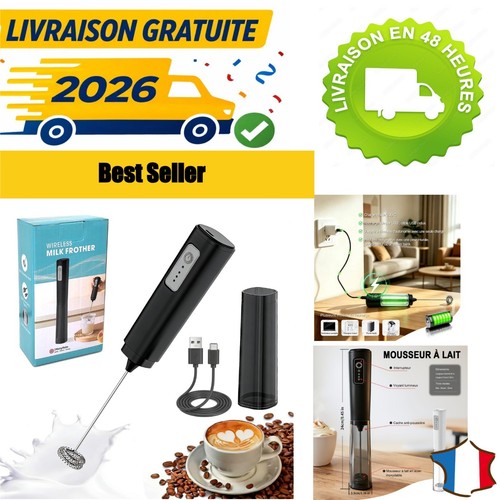 Mousseur lait électrique - mousseur, à