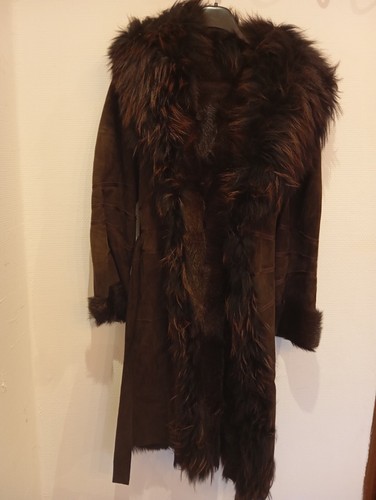 Manteau daim fourrure - manteau, en