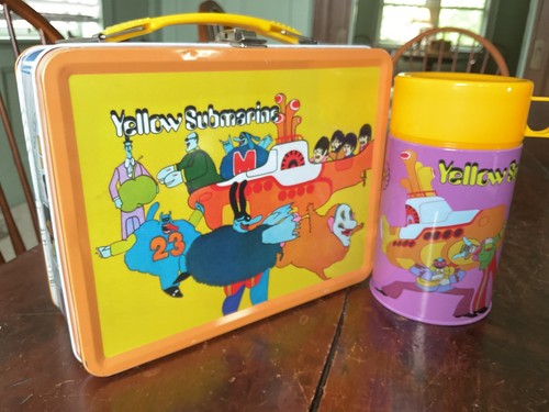 Yellow submarine lunchbox and - yellow,