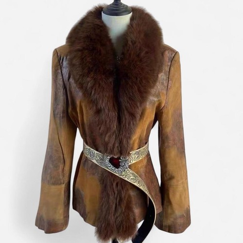 Veste fourrure véritable - veste, en