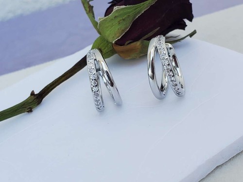 Chic anneaux argent - anneaux, en