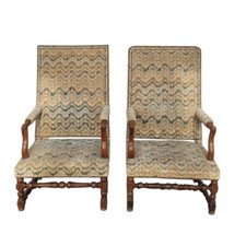 2 Fauteuils Avec Tapisserie