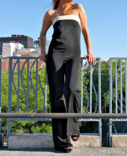 CHIC Combinaison Noir Palazzo