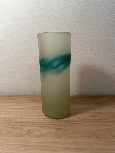 Vase verre soufflé - soufflé, dépoli