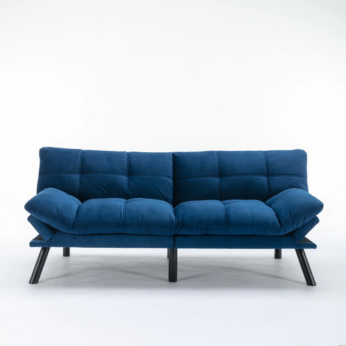 Velvet futon sofa - futon, bed