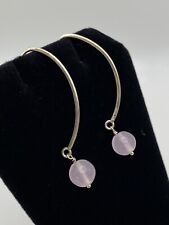 Boma Rose Quartz Hoop Earrings