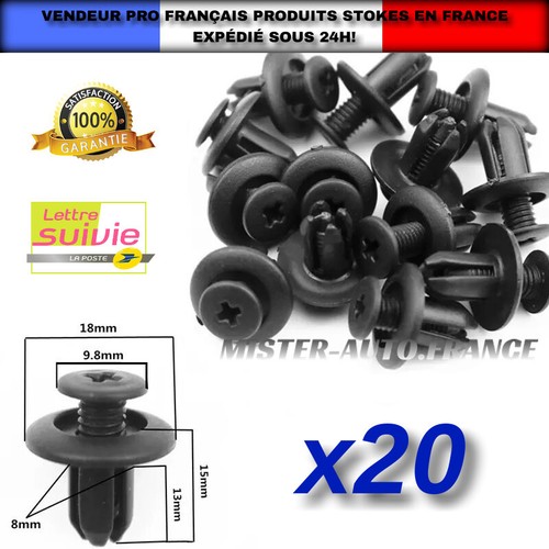 X20 clips fixation 8mm - x20,