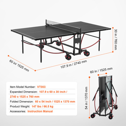 Table ping pong pliable - table, de