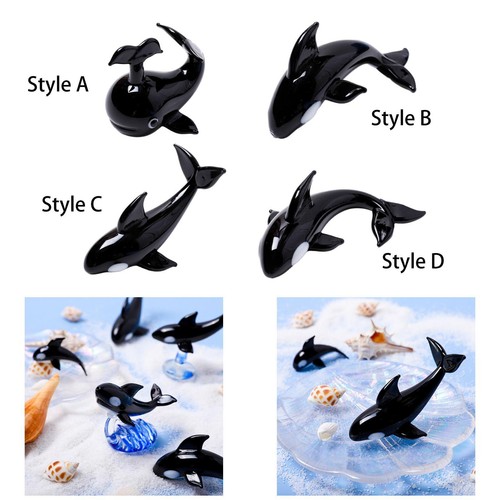 Figurine baleine verre - figurine, en