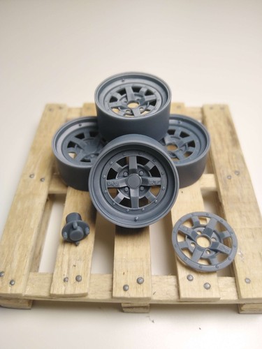 Lot jantes pour - pour, maquette