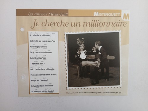 Carte fiche mistinguett je - -,