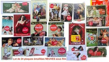 Lot 24 x plaques émaillées
