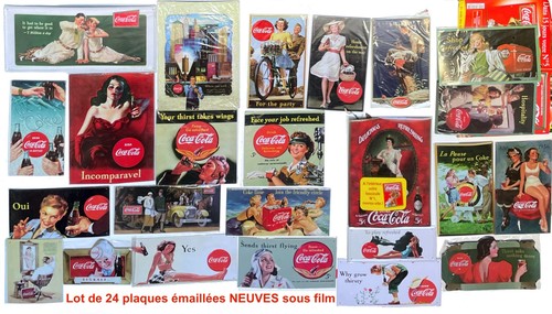 Lot plaques émaillées - lot, 24