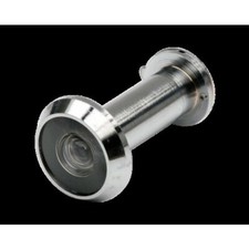 Judas optique pour porte coupe-feu - 200° - laiton chromé - Super Major JOURJON