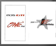 Peugeot 205 GTi 1.9 One FM Limited Edition 1992 UK Market Sales Brochure