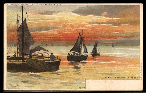 Cpa illustrateur heyst - cpa,
