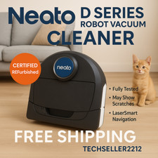 Robot Vacuum Cleaner Neato D Series | BVD8-RS/HP | Tested Working /  Refurbished
