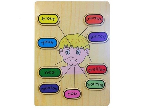 Puzzle educatif bois - en,