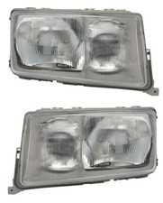 PHARE AVANT DROIT + GAUCHE H4 PNEUMATIQUE MERCEDES 190 W201 (10.1982-08.1993)'.