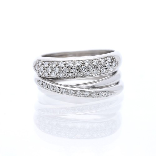 Bague diamants - bague, ct.