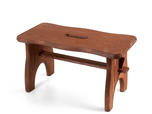 Tabouret bois foncé - tabouret,