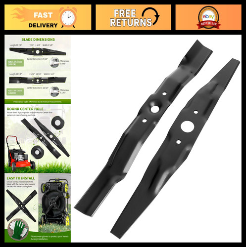 Mulching mower blade - mower, kit