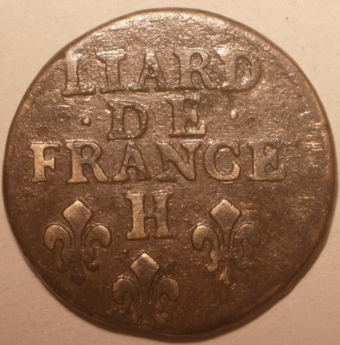 Louis xiv liard - au, buste