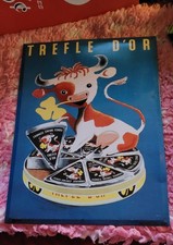 PLAQUE PUBLICITAIRE TREFLE D