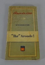 Operating Instructions/Manual Simca Aronde 1300 Flash Type 90A Stand 05/1957