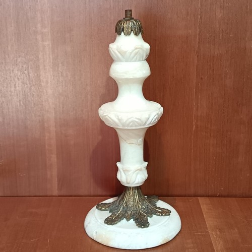 Pied lampe albâtre et - pied,