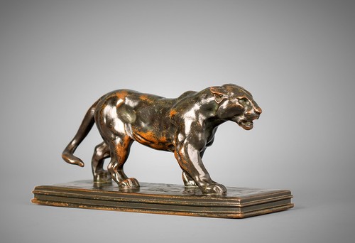 Barye walking jaguar - no., /
