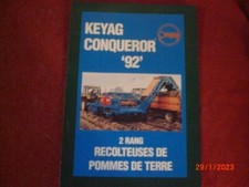 BROCHURE   PUBLICITAIRE  ARRACHEUSE    PdT   KEYAG  CONQUEROR  "92"