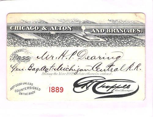 1889 chicago alton - 1889, rails
