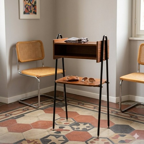 Petit meuble vintage plaqué - vintage,