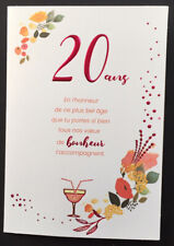Carte Anniversaire : 20 ans