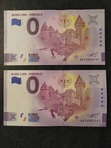 Euro souvenir burg linn - 2x,