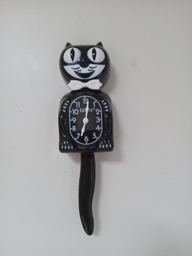 Kit cat klock - black, bow