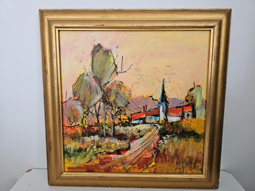 Tableau huile sur toile signé - huile,