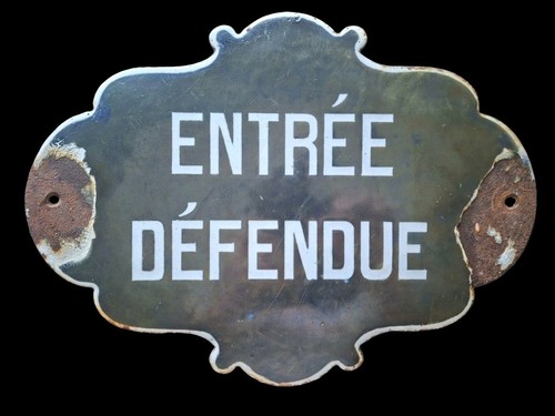 Rare ancienne plaque emaillee - ancienne,