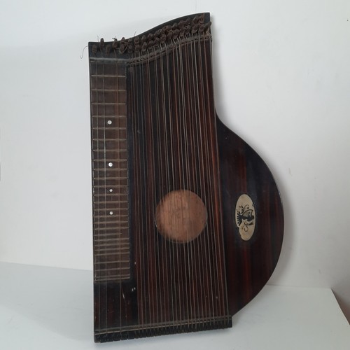 Ancienne cithare bois - ,