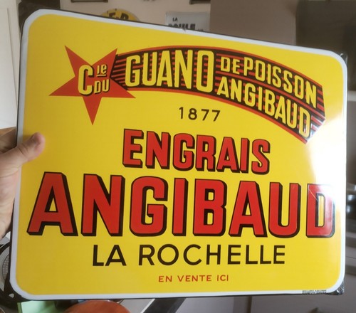 Plaque publicitaire engrais - plaque,
