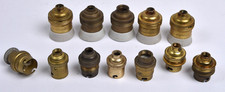 Lot 13  anciennes douilles laiton /porcelaine à Vis/Baïonnettes anciennes lampes