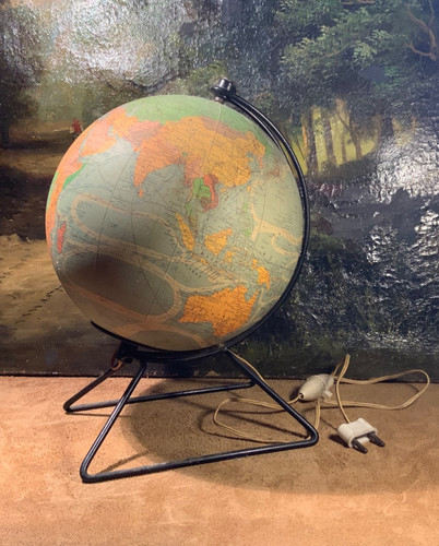 Ancienne petite lampe - , globe