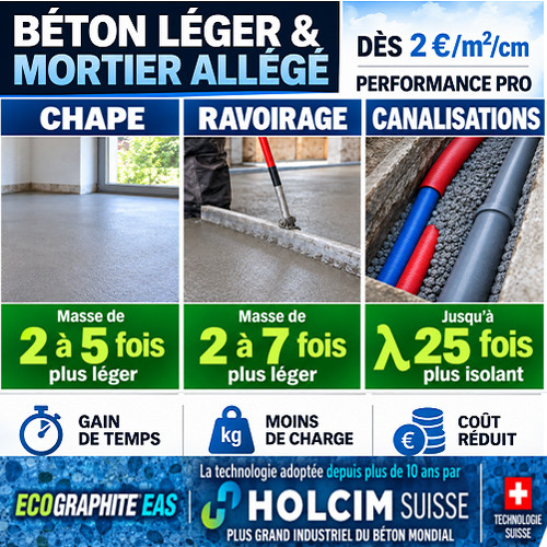 Beton leger chape - chape, légére