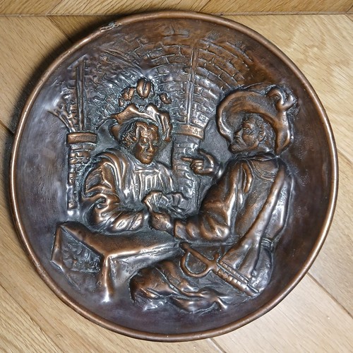 Assiette murale cuivre - assiette,