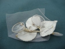 belle fleur en tissu et tulle